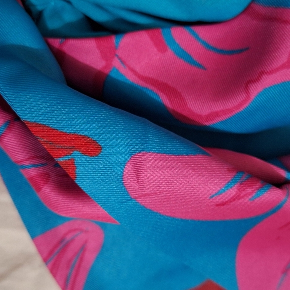 NWT BLUE PINK PRINT HEAD WRAP - Picture 6 of 7